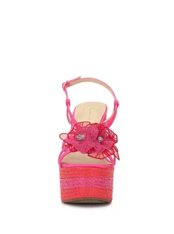 Jessica Simpson Visela Flower Wedge Sandal In < Wedges