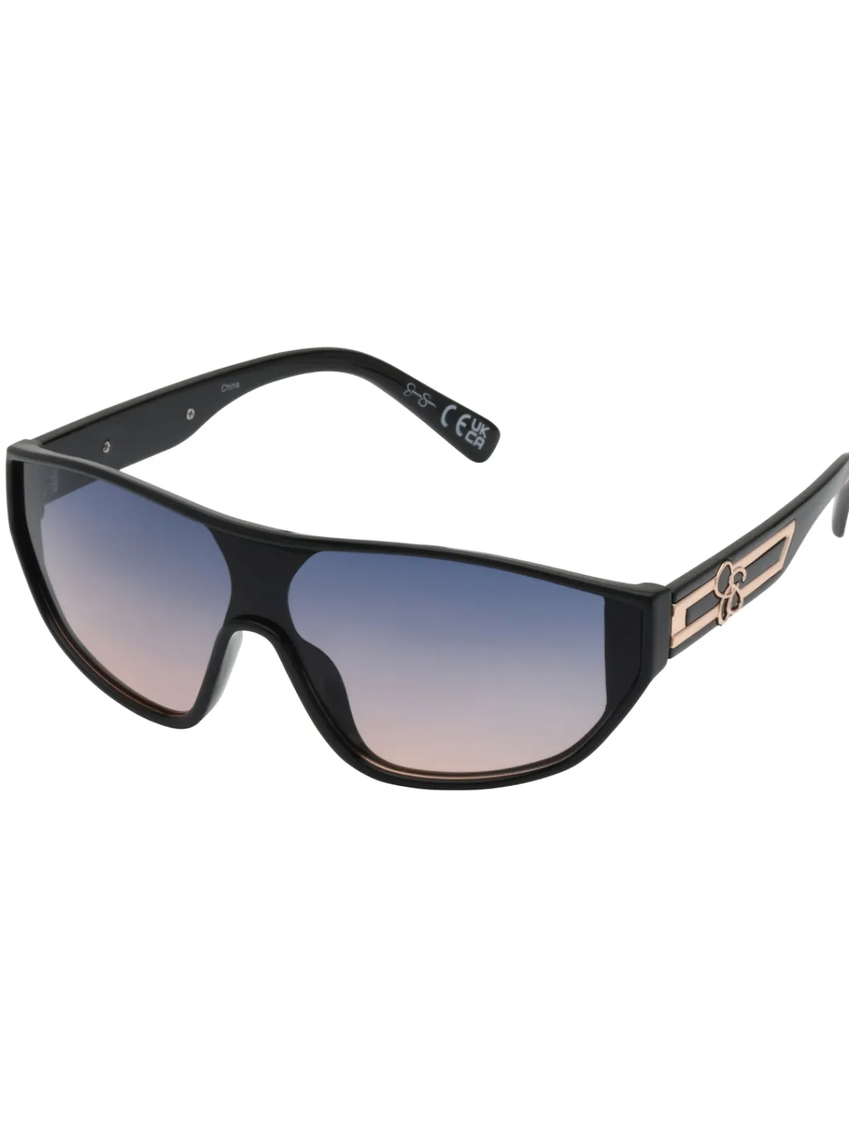 Jessica Simpson Wrap-Around Shield Sunglasses In < Sunglasses